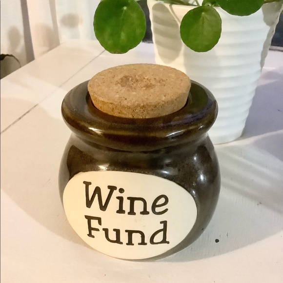 Kitchen Vintage Wine Jar Fund With Cork Top Poshmark
